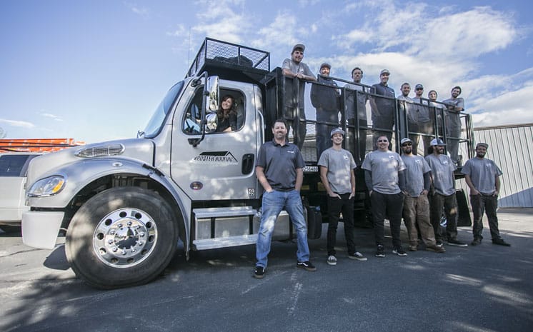 Boster Roofing Crew Redding California team photo